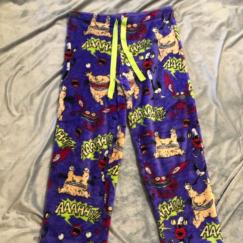 Ahhh real monsters fleece pj pants